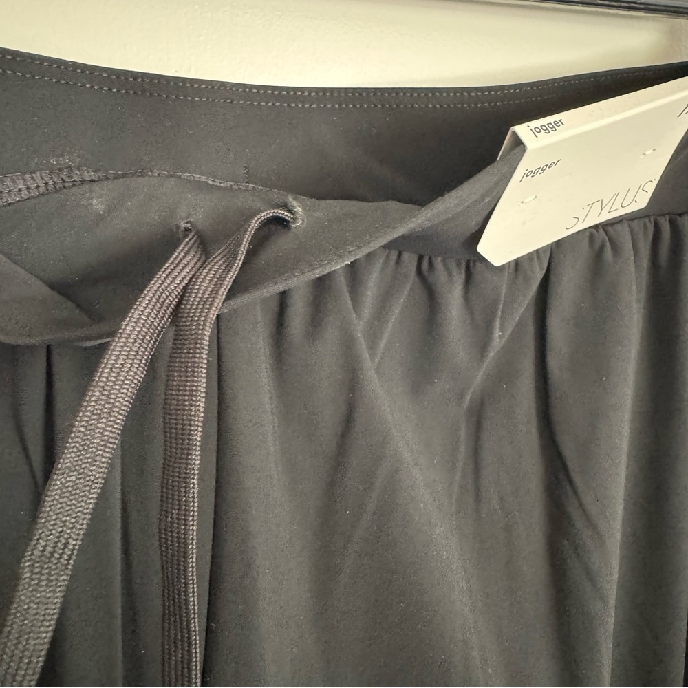 NEW! STYLUS Black Track Pants Comfortable Joggers - Picture 4 of 6